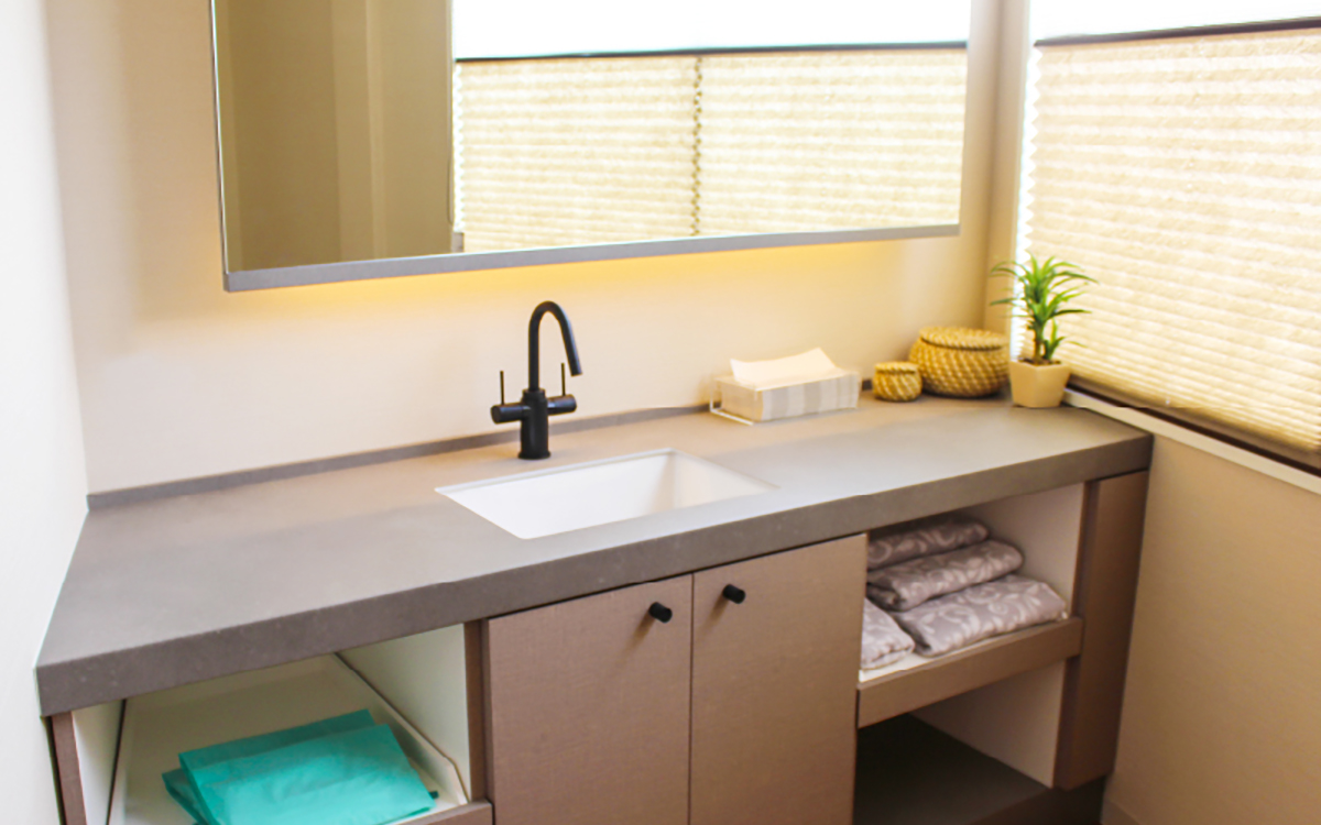 家族葬・直葬の心響/赤間斎場 洗面写真